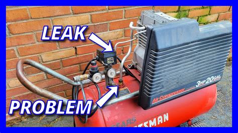 if the air compressor develops a leak|Finding and Fixing Leaks in Air Compressors